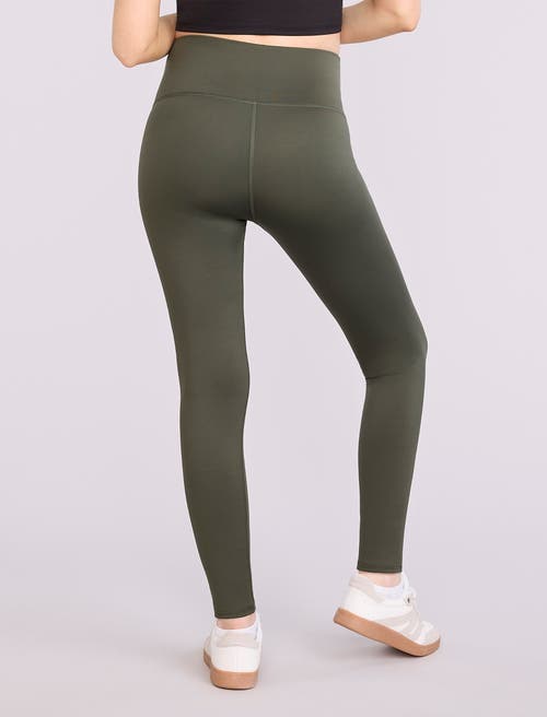 Motherhood Maternity Active Over The Belly Maternity Leggings In Green
