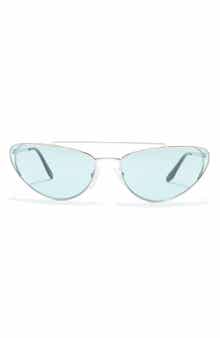 Prada 66mm Irregular Cat Eye Sunglasses