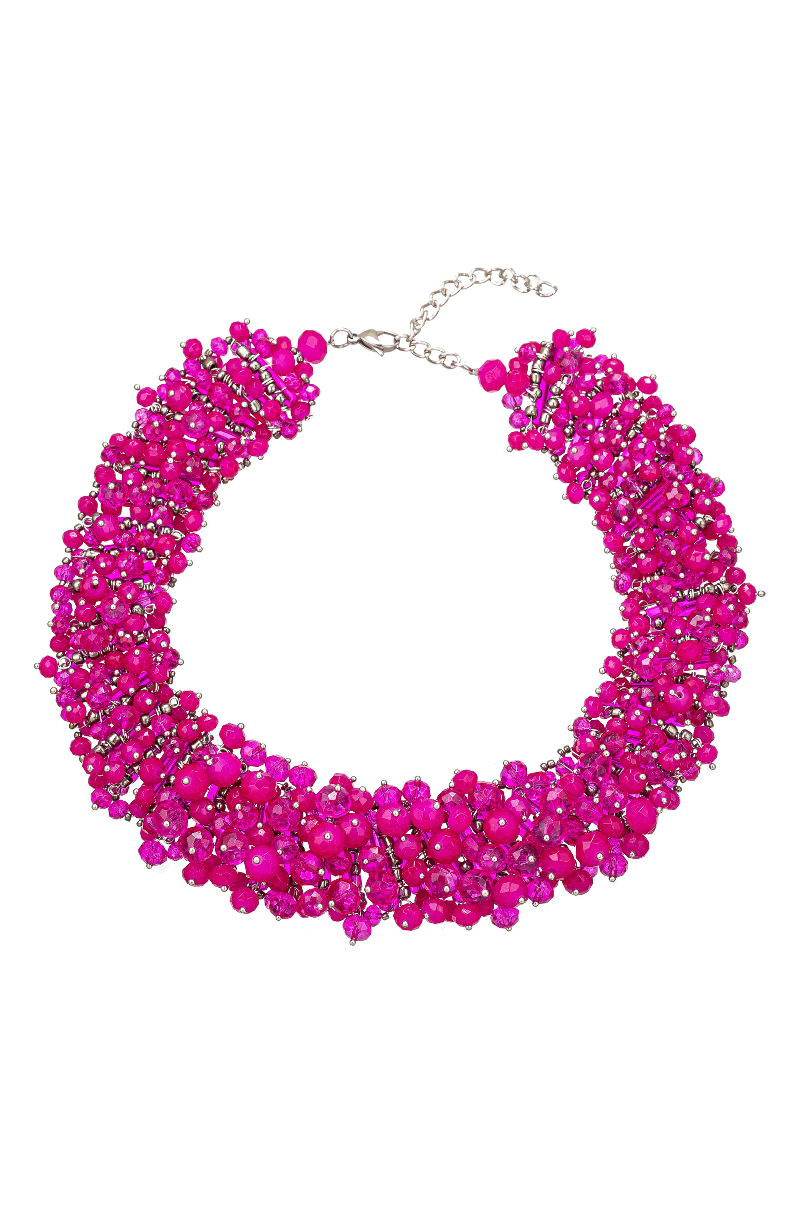 EYE CANDY LOS ANGELES Hazel Hot Pink Collar Necklace