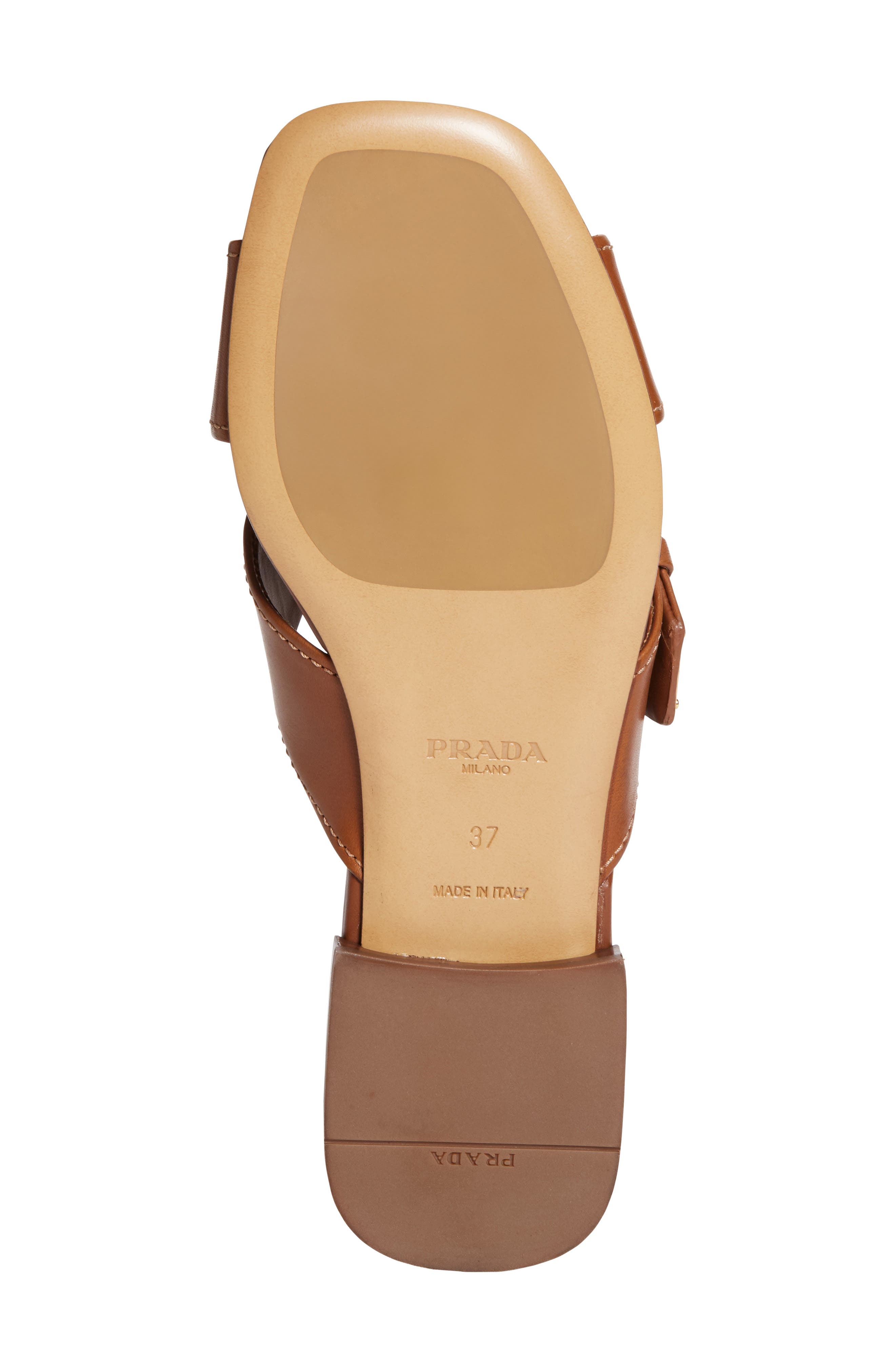 Square Toe Flat Sandal, Alternate, color, CUOIO