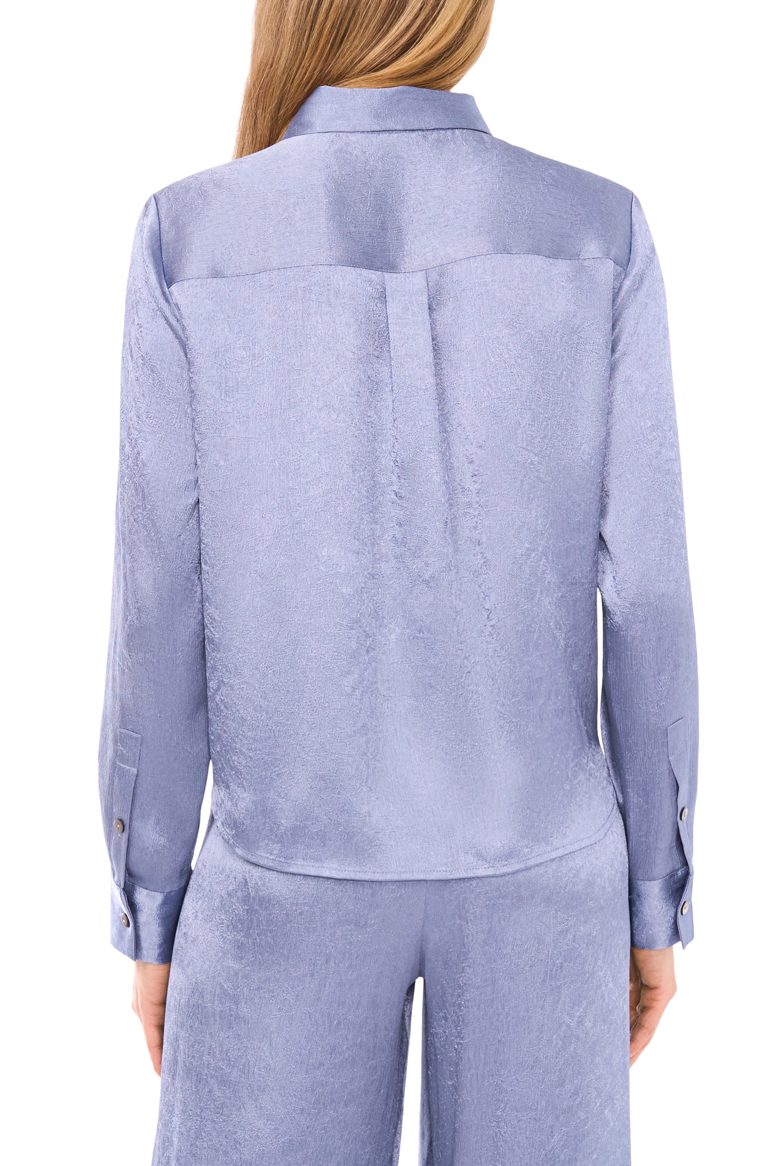 Long Sleeve Tie Front Shirt - image 2