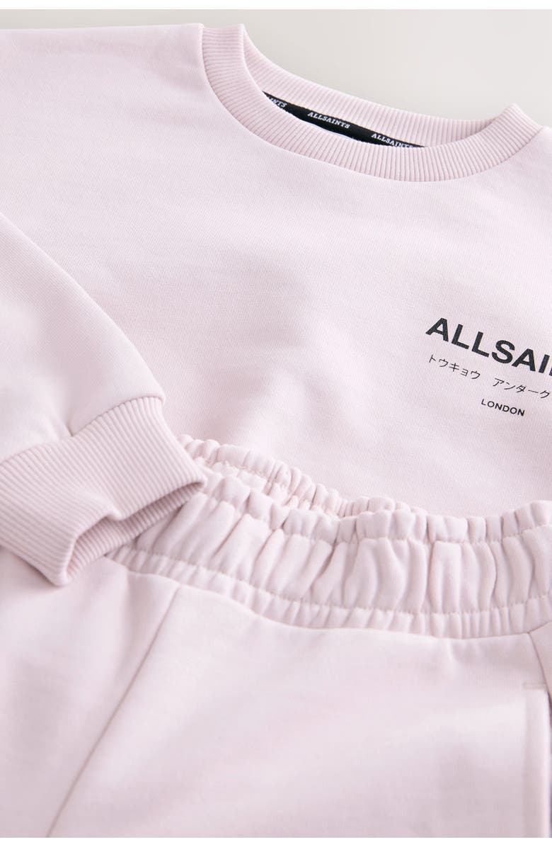 smALLSAINTS by ALLSAINTS Kids' Underground Sweatshirt & Sweat Pants Set, Alternate, color, Pink