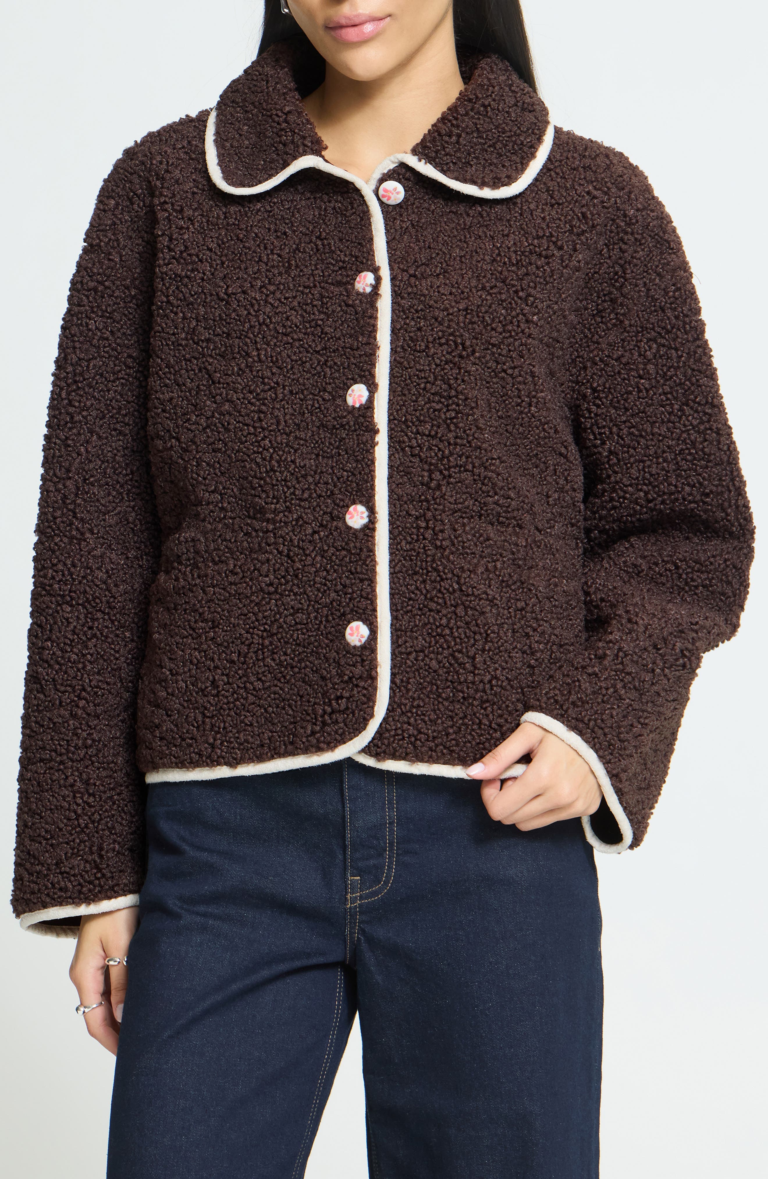 Teddy Cropped Jacket
