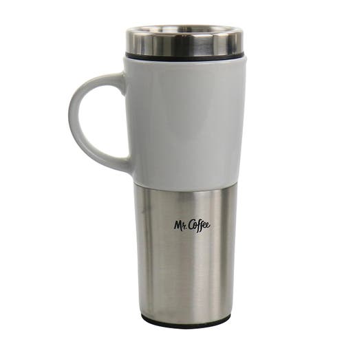Mr Coffee Mr. Coffee Stoneware & Stainless Steel Travel Mugs In Multi