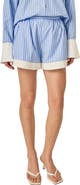 English Factory Stripe Boyfriend Shorts