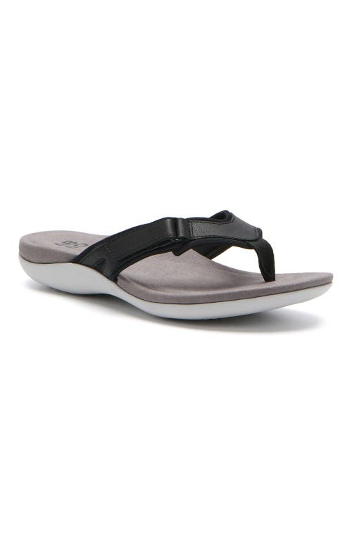 Abeo Oasis Sport Flip Flop In Black - Regular