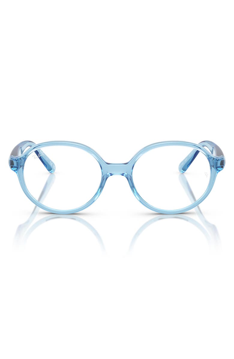 Ray-Ban Kids' 42mm Small Phantos Optical Glasses, Main, color, Clear Blue
