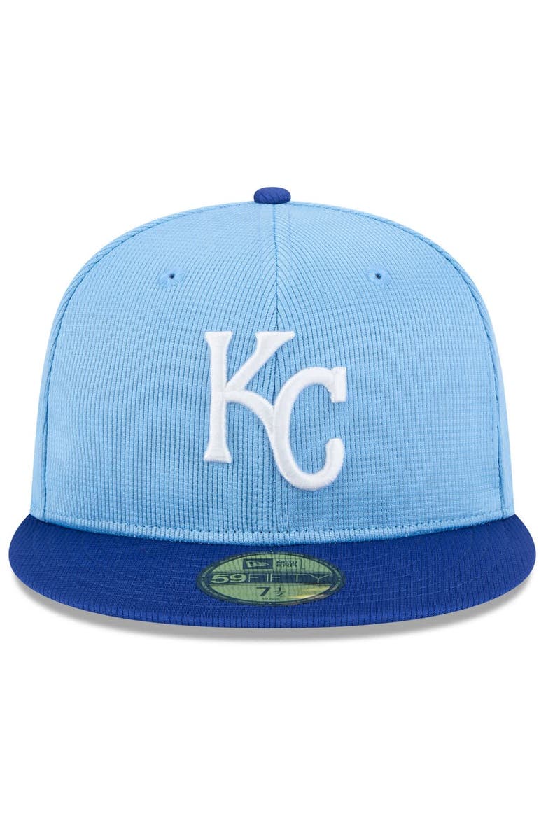 New Era Men's New Era  Light Blue/Royal Kansas City Royals 2025 Spring Training 59FIFTY Fitted Hat, Alternate, color, 