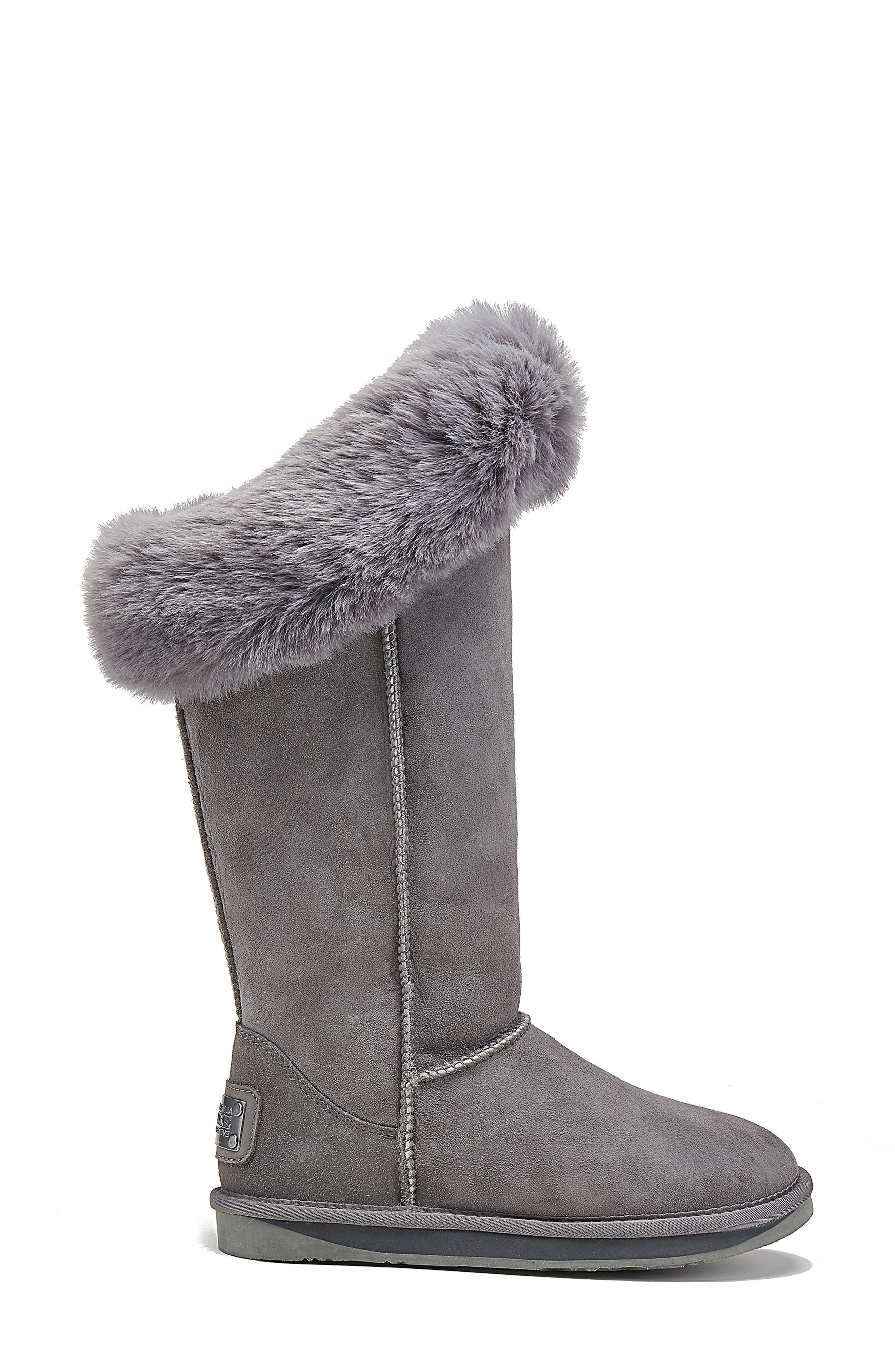 Australia Luxe Collective Foxy Genuine Shearling Tall Boot, Alternate, color, Gray