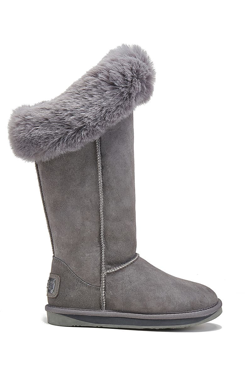 Australia Luxe Collective Foxy Genuine Shearling Tall Boot, Alternate, color, Gray