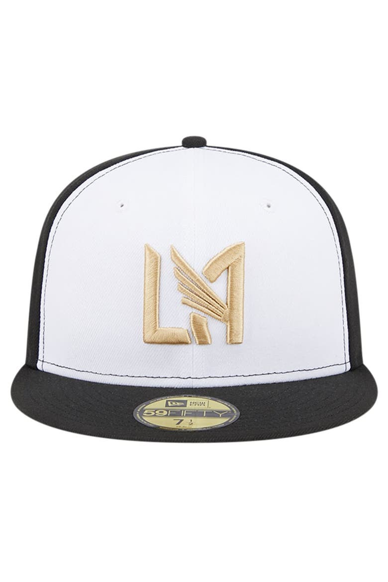 Men's New Era White/Black LAFC 2024 Kick Off Collection 59FIFTY Fitted Hat, Alternate, color, White