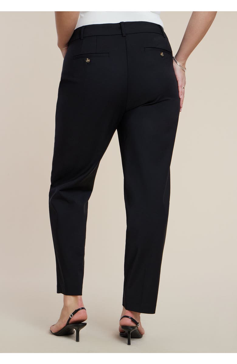 ELOQUII Kady Fit Double-Weave Pant, Alternate, color, Black