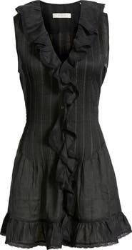 DÔEN Henrietta Ruffle Sleeveless Minidress