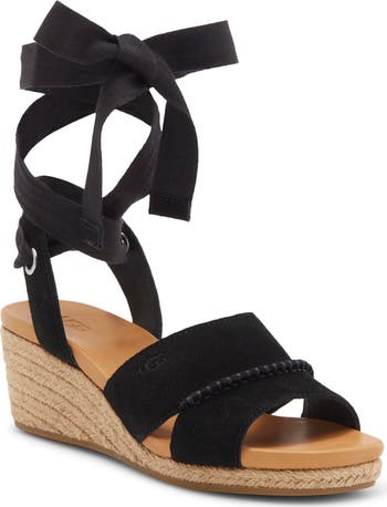 新作 UGG アグ Taia Ankle Tie Wedge Sandal 厚底 サンダル UGG® Taia Ankle Tie Wedge Sandal (Women) | Nordstromrack