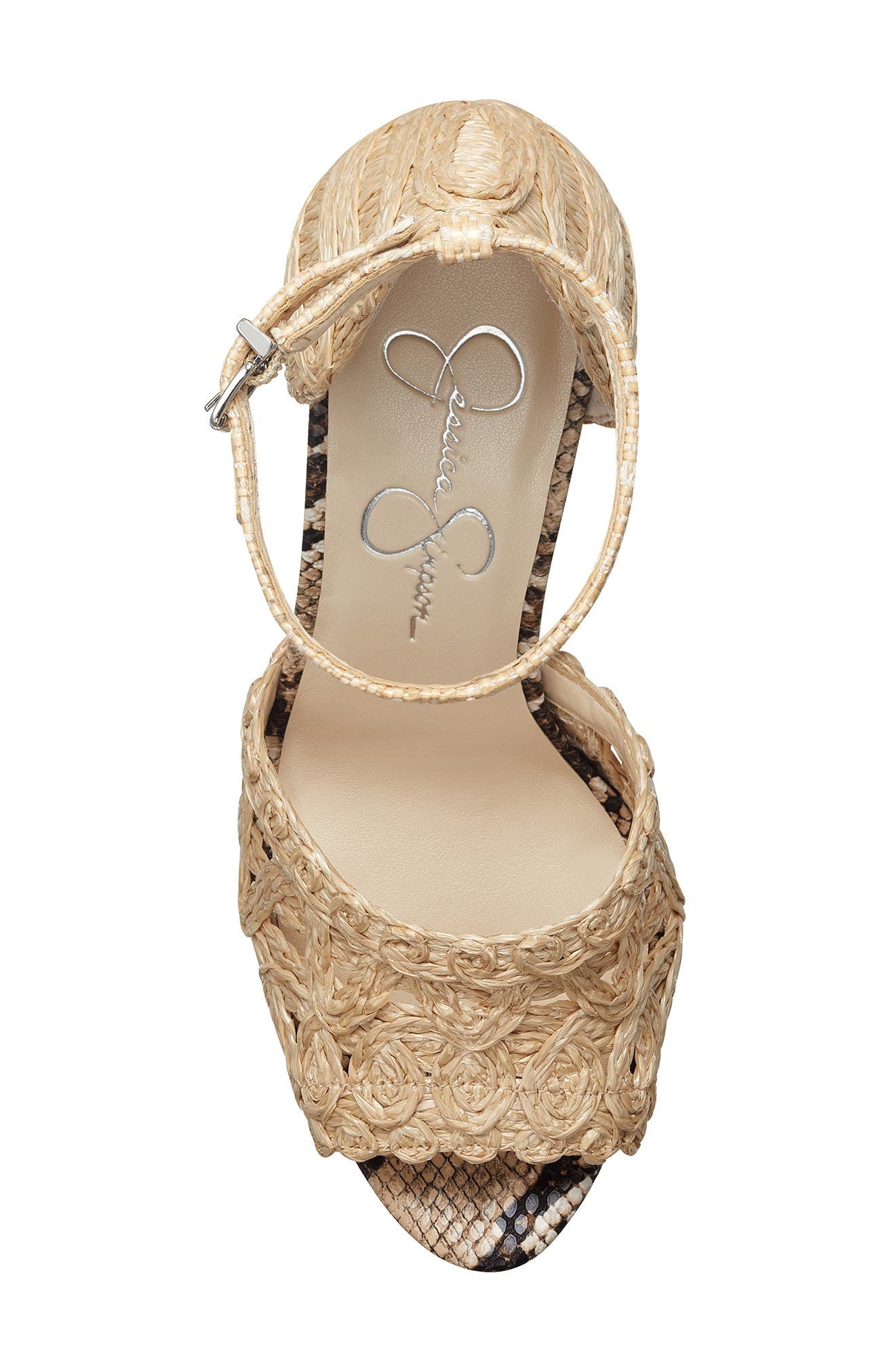 Jessica Simpson Dessie Woven Platform Sandal, Alternate, color, 