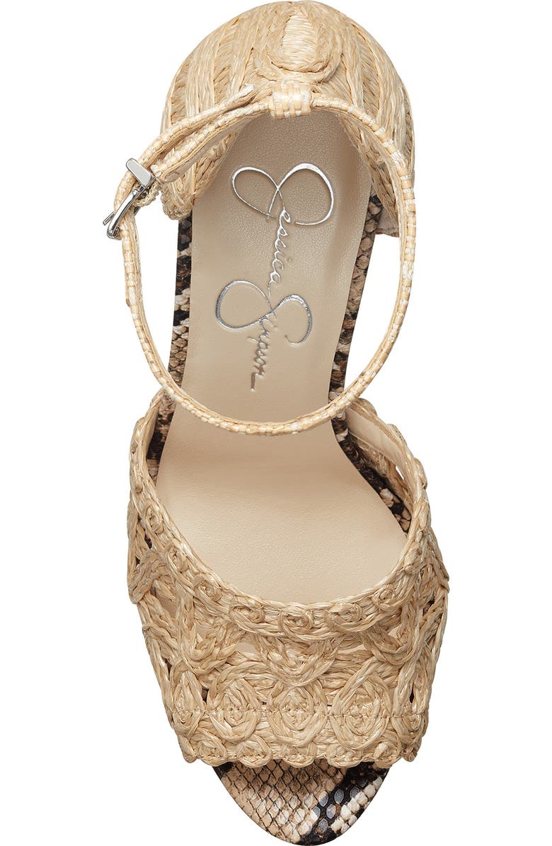 Jessica Simpson Dessie Woven Platform Sandal, Alternate, color,