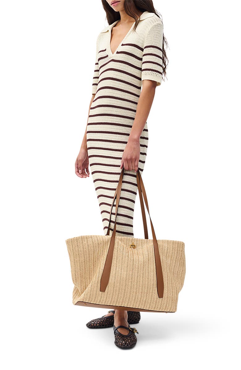 rag 
bone Costi Stripe Cotton Blend Polo Dress, Alternate, color, 