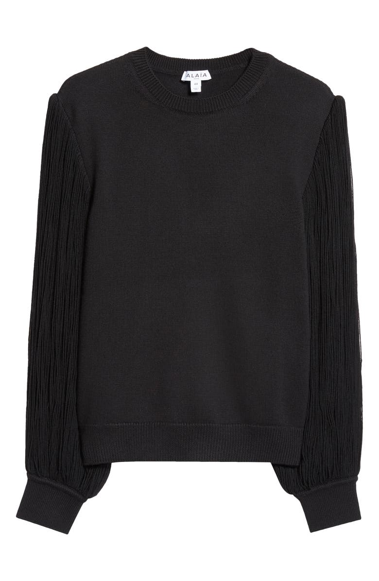 Alaïa Tassel Crewneck, Alternate, color,