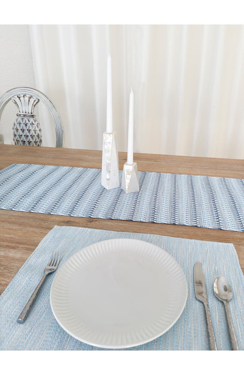 Anaya Bay View Indoor Outdoor Placemat, Alternate, color, Blue