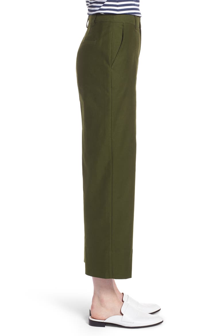 High Waist Crop Wide Leg Pants, Alternate, color, GREEN ZEN