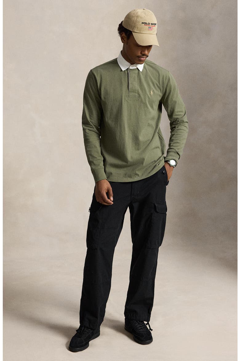 The Iconic Rugby Shirt, Alternate, color, GREEN