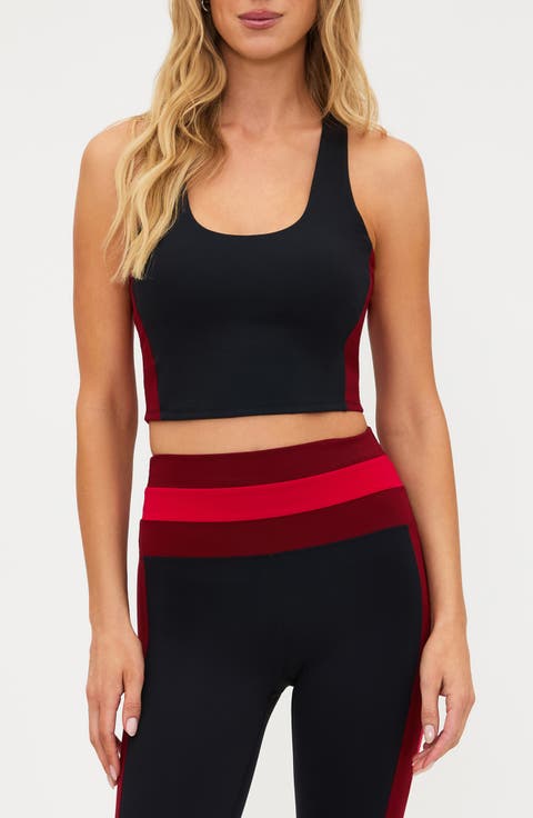Yara Colorblock Racerback Crop Tank