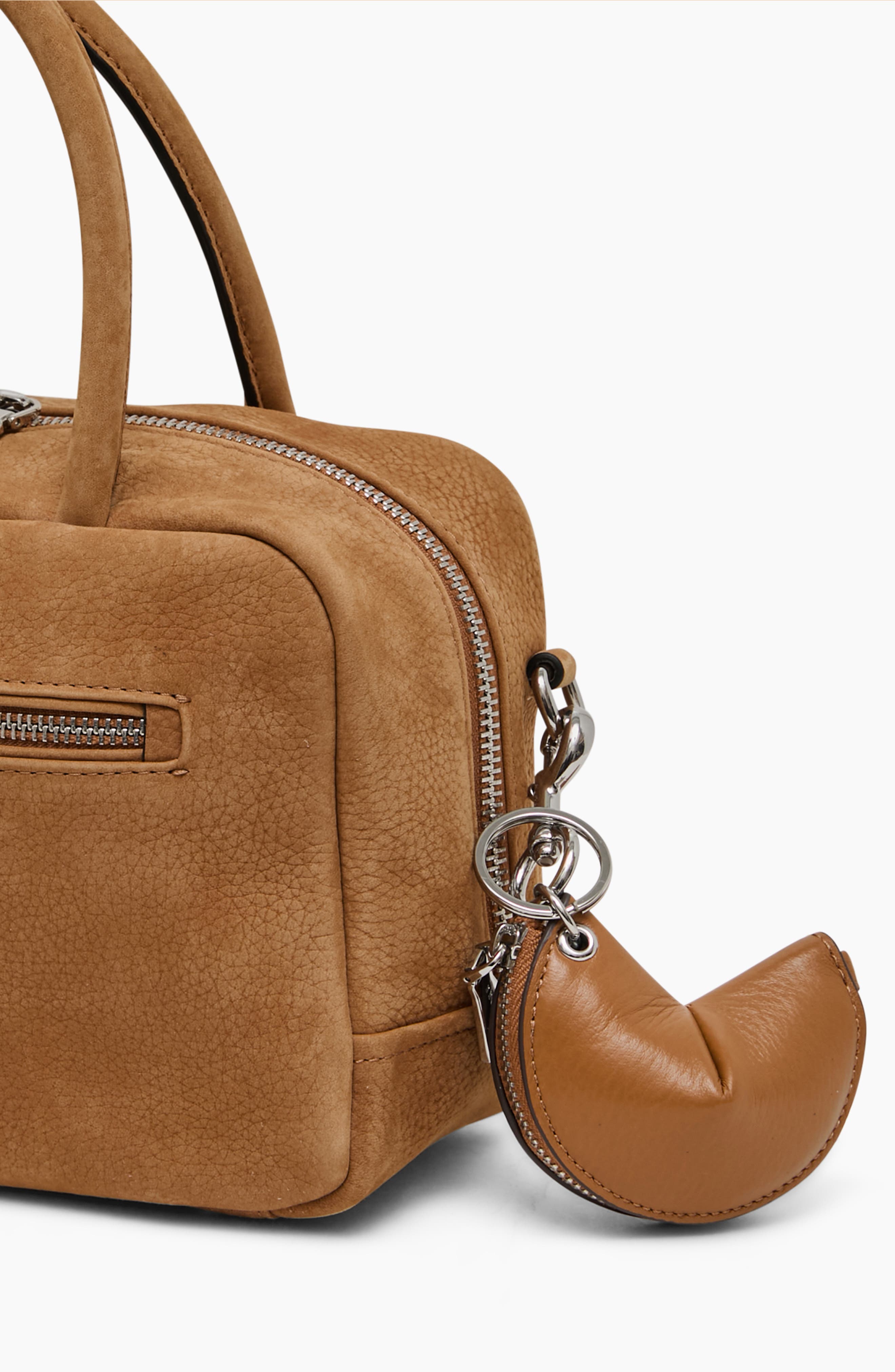 AIMEE Fortune Bag Charm, Alternate, color, Latte