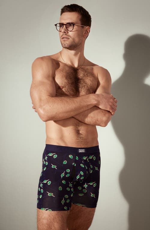 Saxx Vibe Xtra Boxer Briefs In Blue