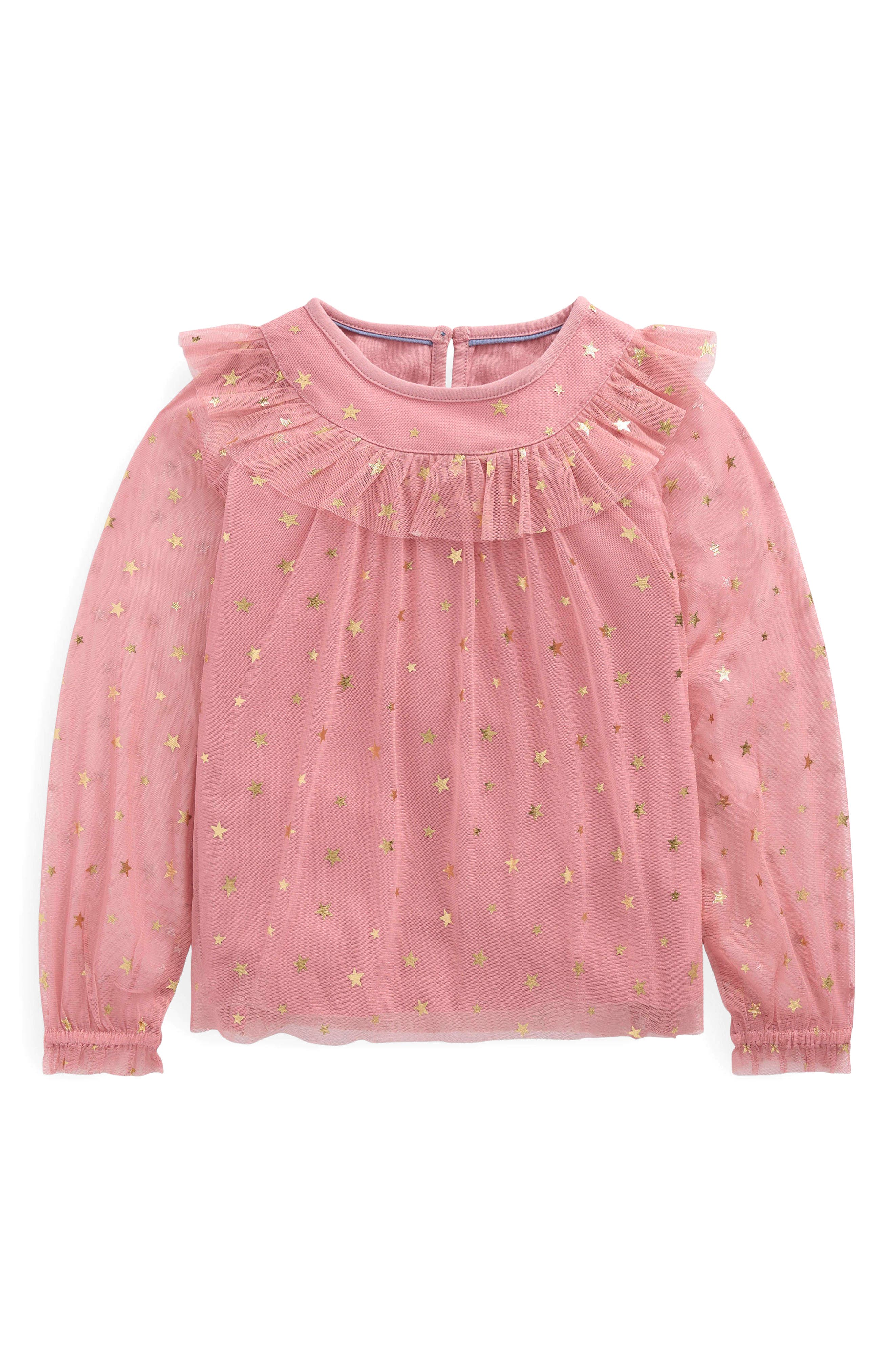 Kids' Foil Star Tulle Top