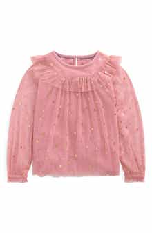 Kids' Foil Star Tulle Top