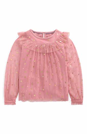 Kids' Foil Star Tulle Top