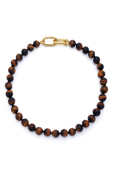 x Kate Young Tiger's Eye Necklace