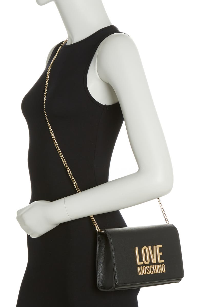 Love Moschino Faux Leather Crossbody Bag, Alternate, color,