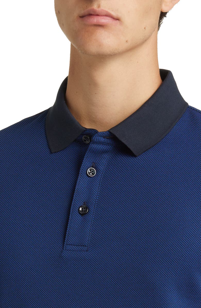 BOSS PItton Cotton Blend Polo, Alternate, color, Dark Blue
