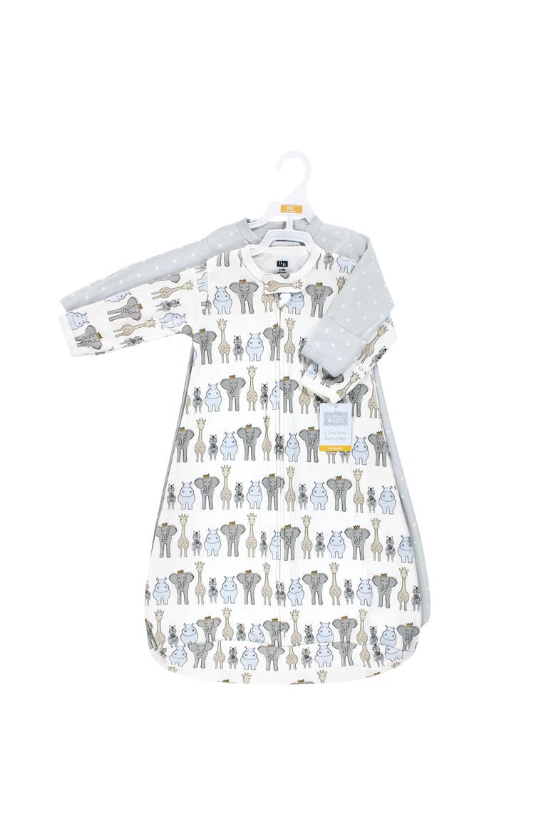 Cotton Long-Sleeve Wearable Sleeping Bag, Sack, Blanket, Alternate, color, Royal Safari