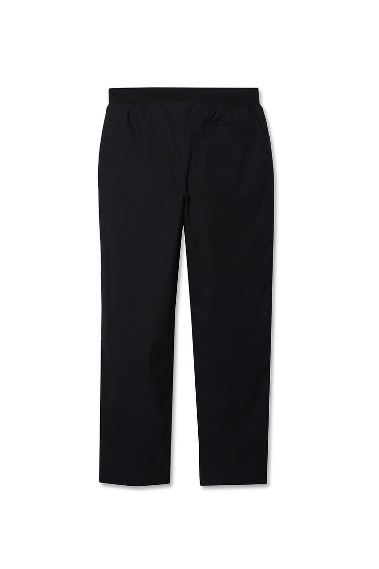 Boys Iron Knee Stretch Lined Rib Waist Pants, Alternate, color, True Black