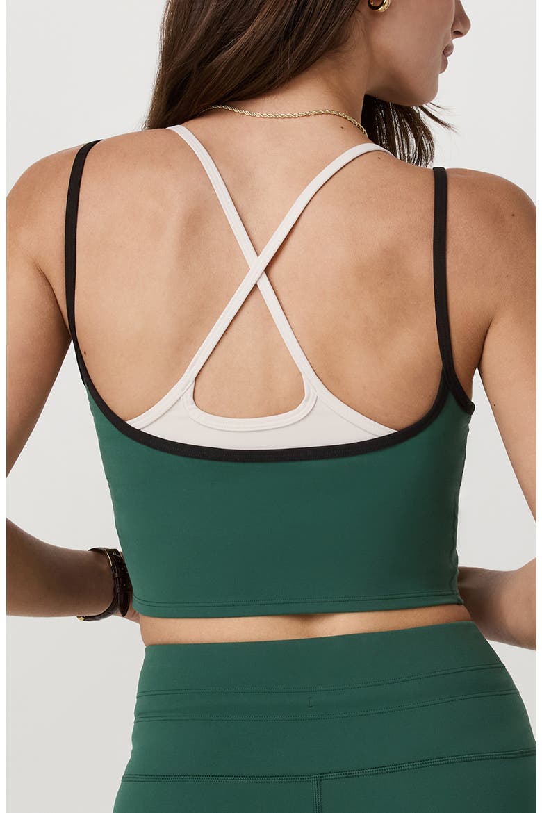 Daily Layered Crop Tank Top, Alternate, color, VIRIDIAN