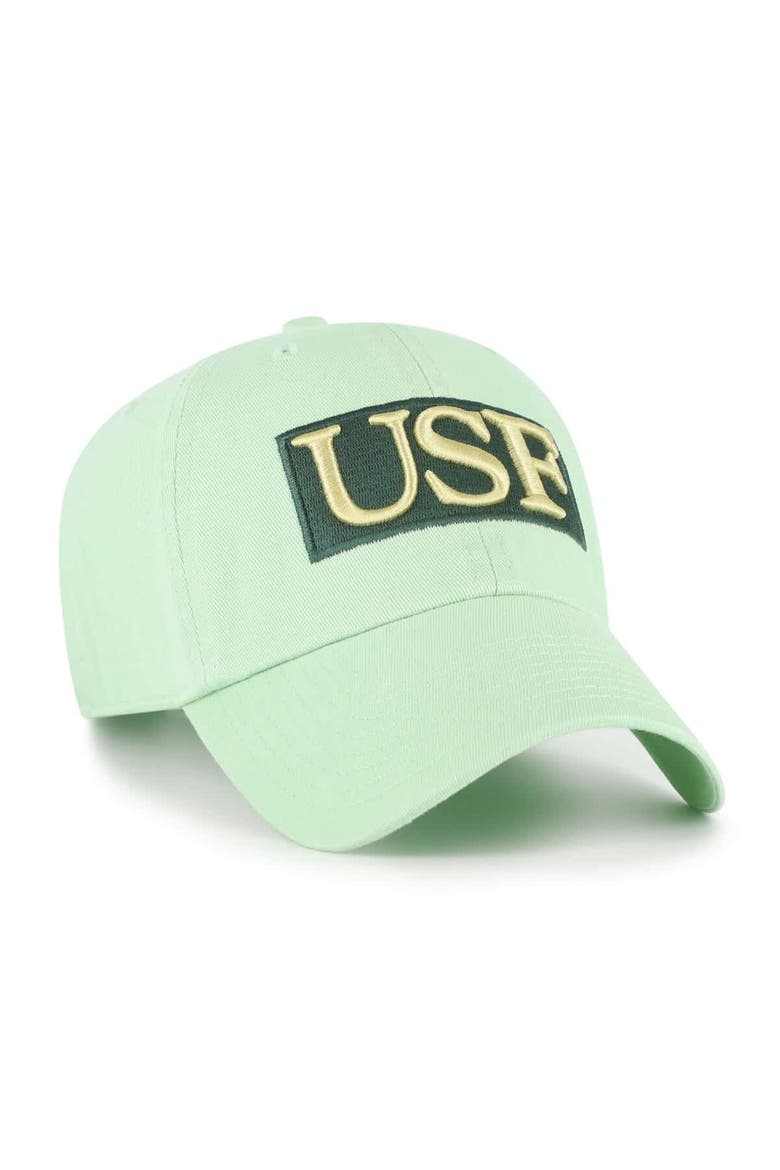 Men's '47 Light Green South Florida Bulls Clean Up Adjustable Hat, Alternate, color, Light Green
