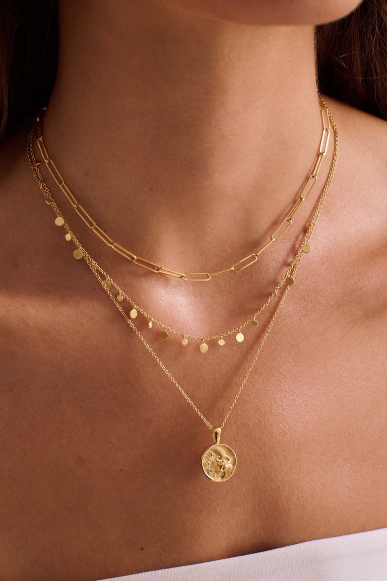 Coin Choker, Alternate, color, Yellow Gold