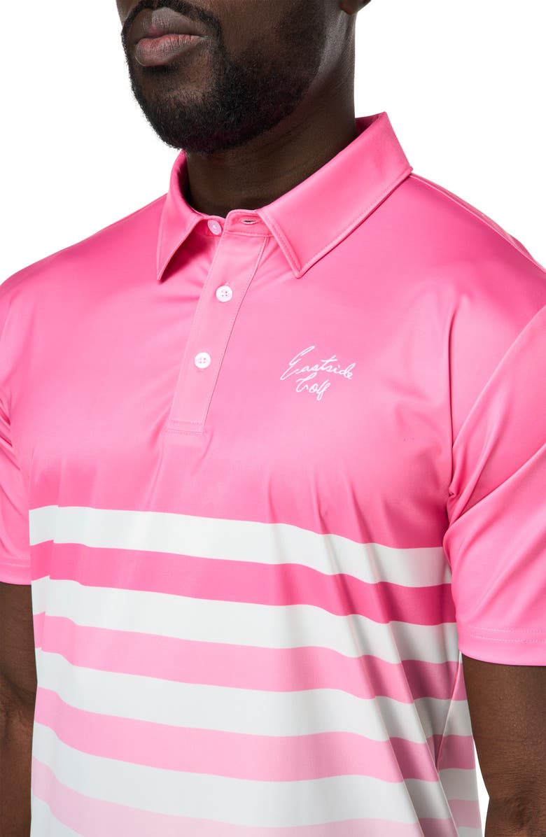 Eastside Golf Signature Polo, Alternate, color, Ombre Stripe Pink Cosmos