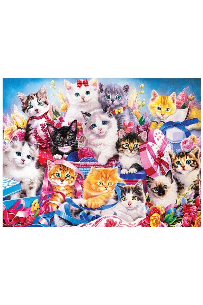 Snuggle in the Petals 300 Piece Puzzle, Alternate, color, Multicolor