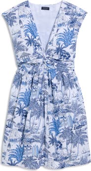 vineyard vines Tasha Tropical Toile Twist Dress
