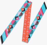MCM Monogram Print Petite Scarf in Organic Silk