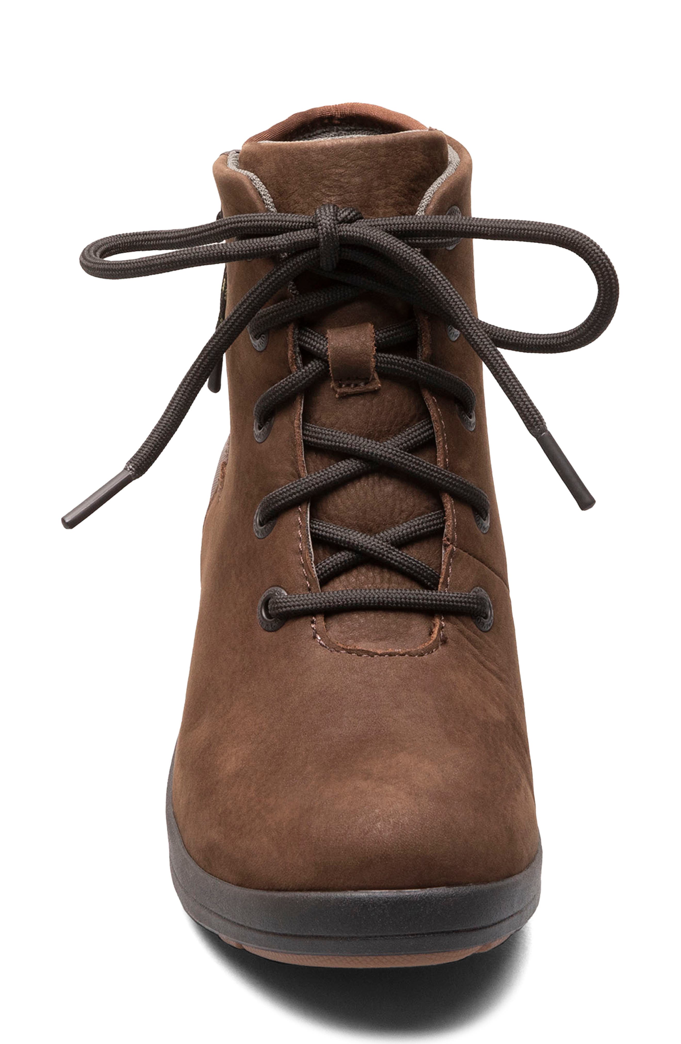 Vista Rugged Waterproof Leather Bootie, Alternate, color, BROWN