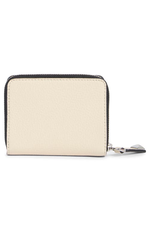 Marc Jacobs Mini Compact Zip Wallet In White