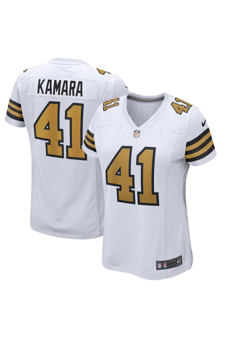 Women's Nike Alvin Kamara White New Orleans Saints Alternate Game Player Jersey, Main, color, WHITE