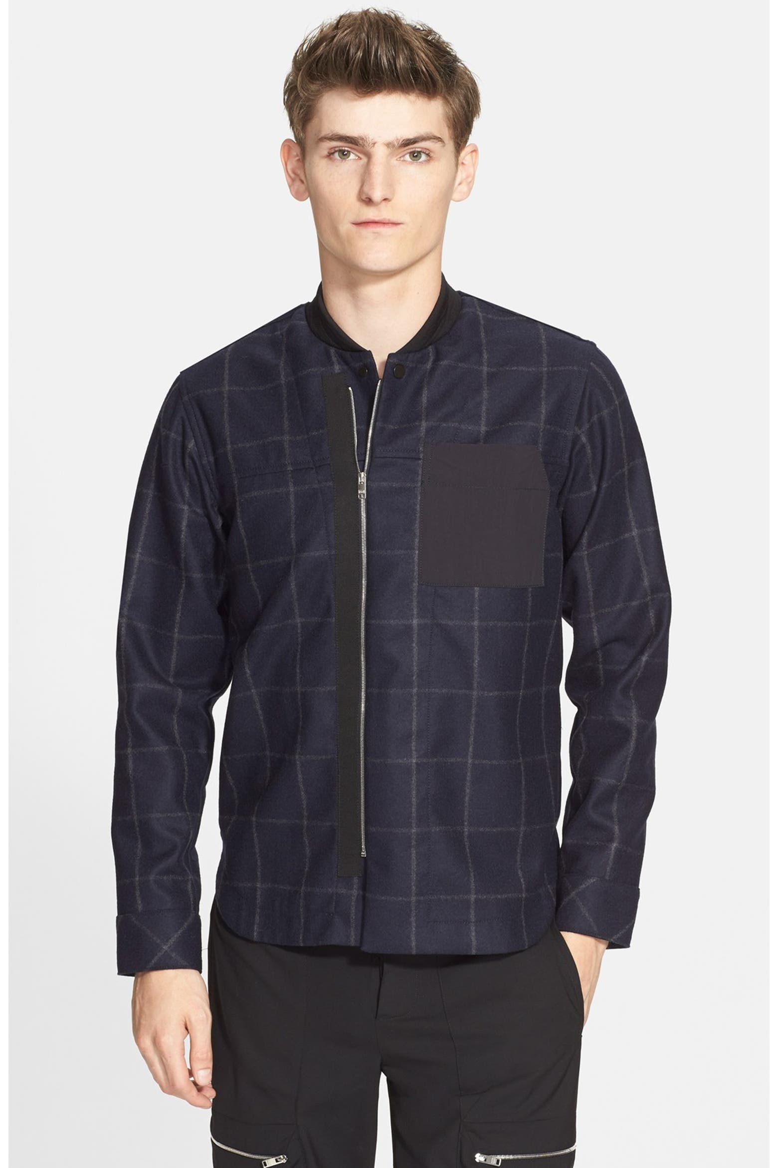 Tim Card Balance Tim Coppens Check Varsity Shirt Jacket (Men) | Nordstrom