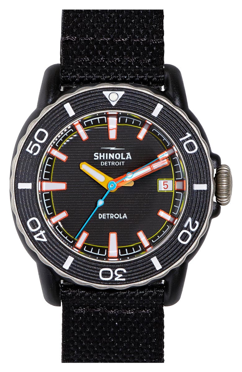 sharpeyediscocheater5'526.5cl sea117さん限定 Shinola Sea Creatures Woven Strap Watch, 40mm | Nordstrom