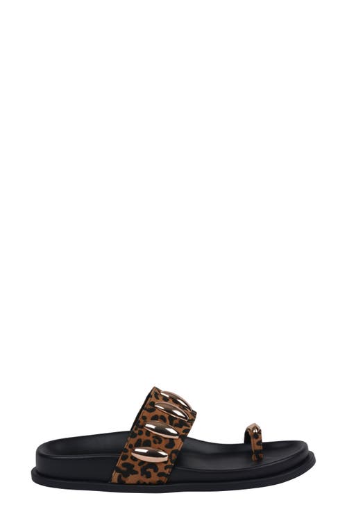 Gc Shoes Toe Loop Slide Sandal In Leopard