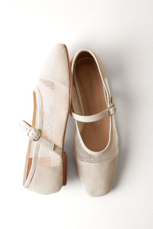 Huma Blanco Penny Mary Jane Flat